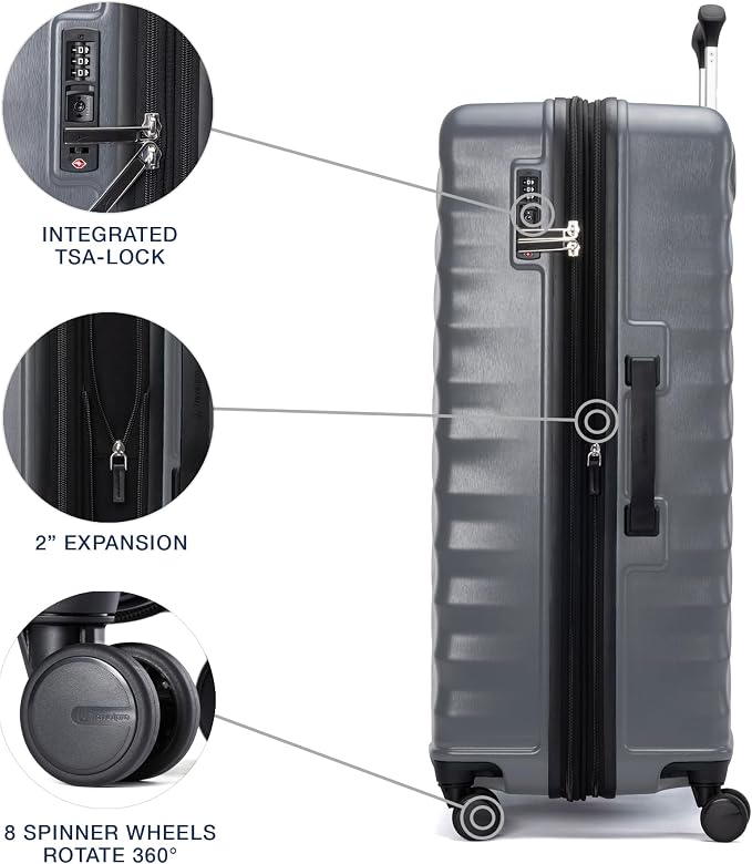 Travelpro Maxlite Air V2 Hardside Expandable Checked Luggage, 8 Spinner Wheels - Image 4