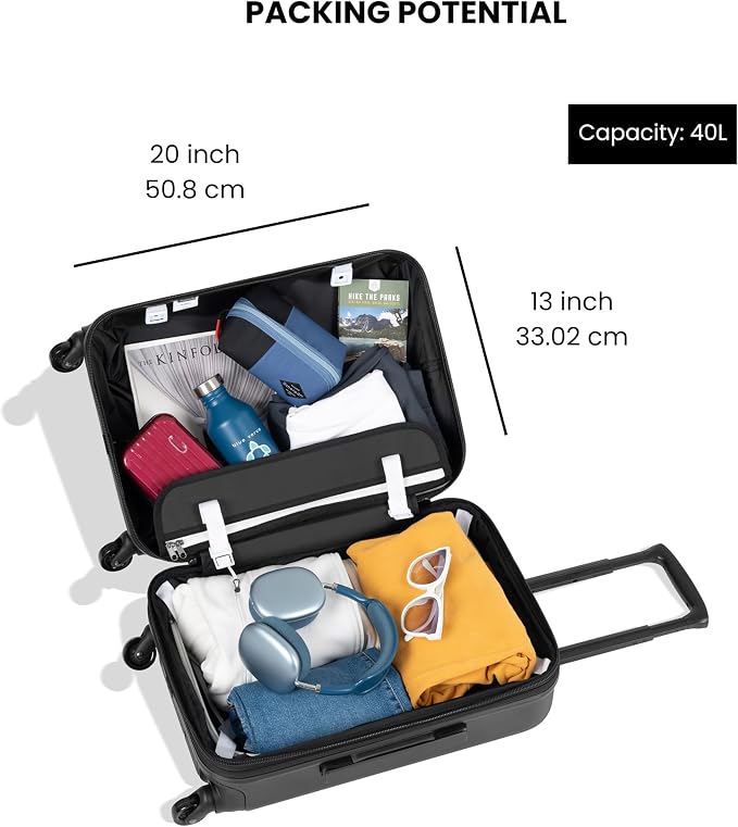Sherpani Meridian, 22 Inch Carry On Luggage Airline Approved, Rolling Hardside - Image 8