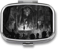 Metal 2 Compartment Pill Organizer Travel Friendly Portable Compact Pill Box by Unknown