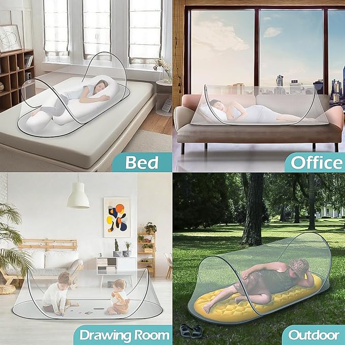 78 * 31 * 22Large Pop-Up Mosquito Net, Lightweight, Breathable, and Soft - Image 3