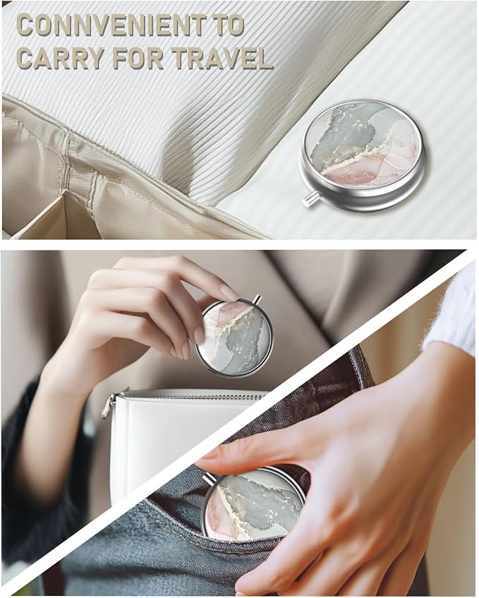 Pill Box, 3 Compartment Portable Travel Medicine Box - Image 7
