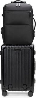 feilario 2 Piece Set 24in Aluminium Frame PC Hard Shell Spinner Wheels Luggage by feilario