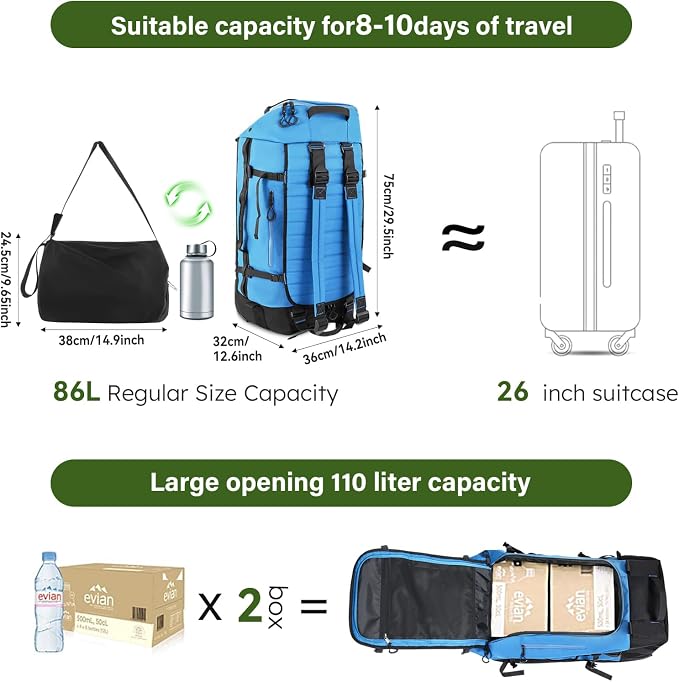 Vomgomfom 86L Collapsible Wheeled Luggage - Image 7