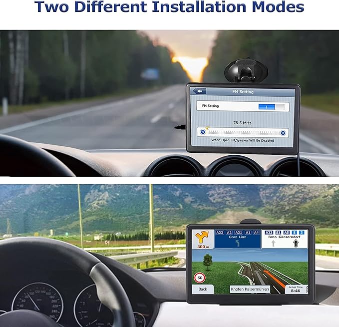 GPS Navigator for Car Truck RV, Latest 2025 Map, 7 inch Touch Screen Real Voice - Image 4