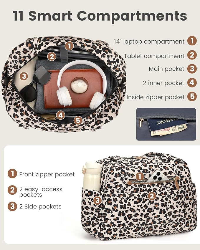Travel Duffle Bag, Puffer Carry On Duffel Bag - Image 4