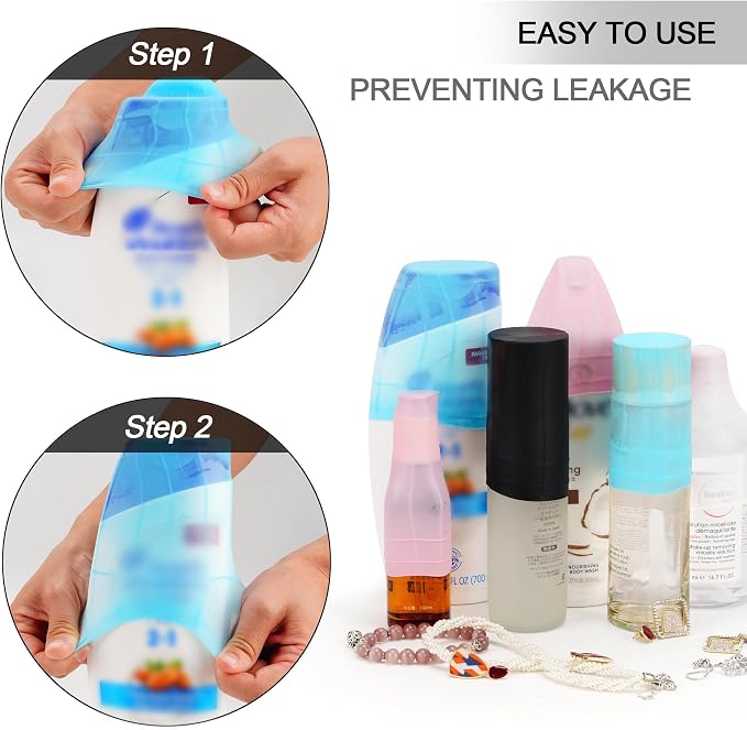 Travel Hanging Toiletry Bag for Women, Large Makeup Bag 8 Leak Proofing - Image 3
