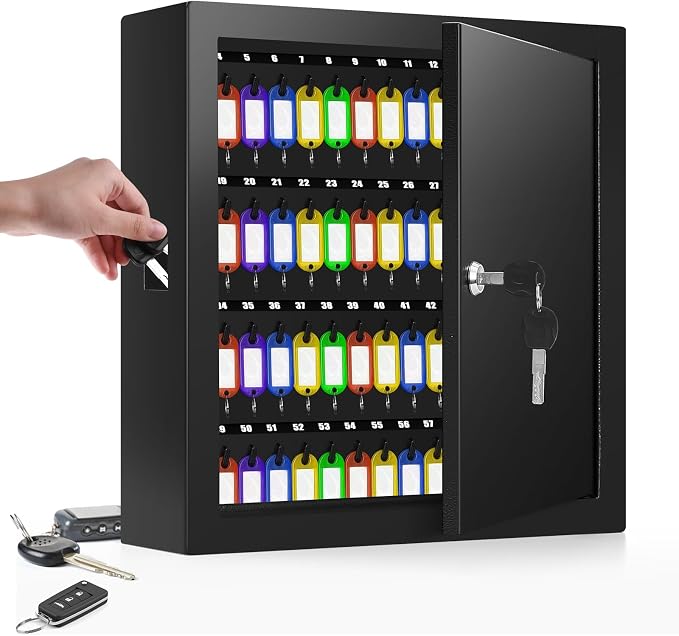 100 Keys Key Lock Box, Anti-Theft Key Cabinet - Image 9