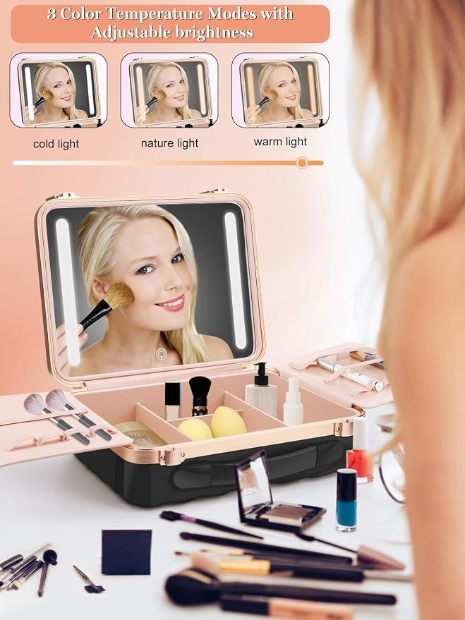 Kalolary Travel Makeup Train Cases - Image 2
