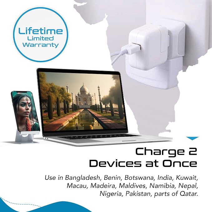 Ceptics US to India Plug Adapter works in Nepal, India Power Adapter, Dual USA - Image 8