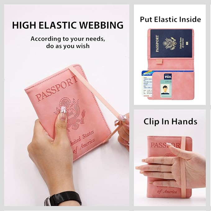 Melsbrinna Premium Leather Passport Holder Covers Case, Waterproof Rfid - Image 2