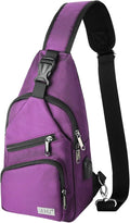 AMJ Crossbody Sling Bag Men Women, Casual Shoulder Backpack, Chest Daypack by AMJ
