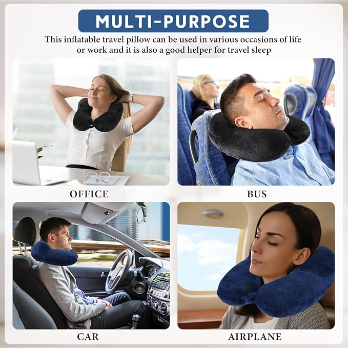 Sintuff 2 Pack Inflatable Travel Pillow - Image 7