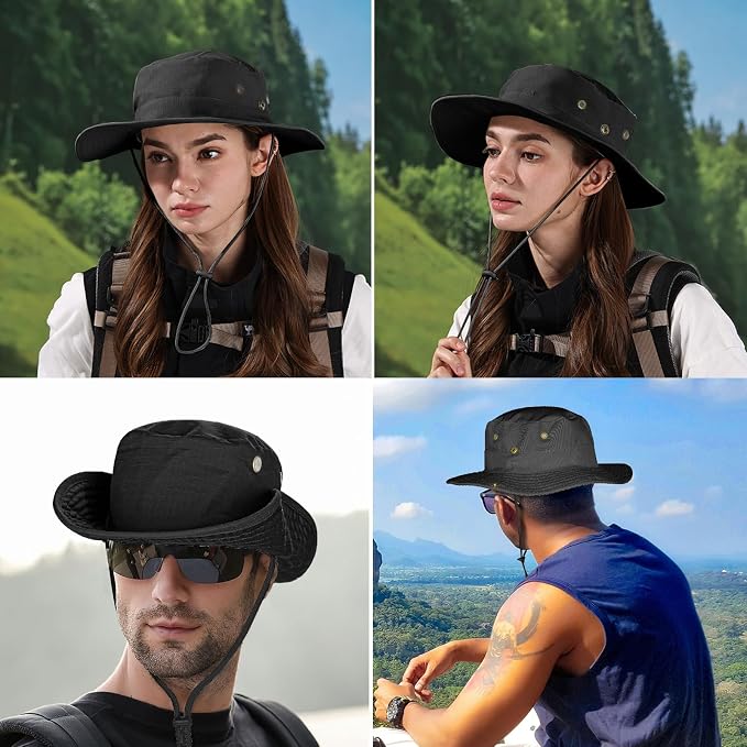 Sun Hats for Men Women Boonie Hat Foldable Fishing Hat UPF 50+ Bucket Hat for - Image 6
