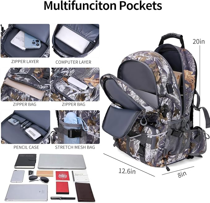 Nerlion 40L Hiking Backpack Travel Backpack - Image 3