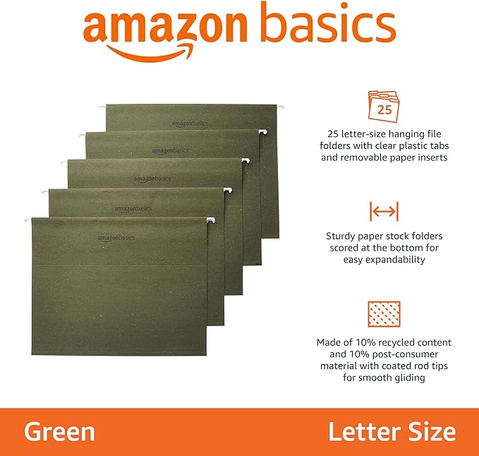 Amazon Basics Hanging Organizer File Folders - Image 2