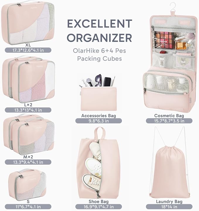 ALL INCLUDED 10 Set Durable Packing Cubes - Image 2