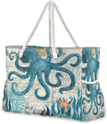 senya Large Beach Bags Totes Canvas Tote Shoulder Bag Soft Wave Water Resistant by senya
