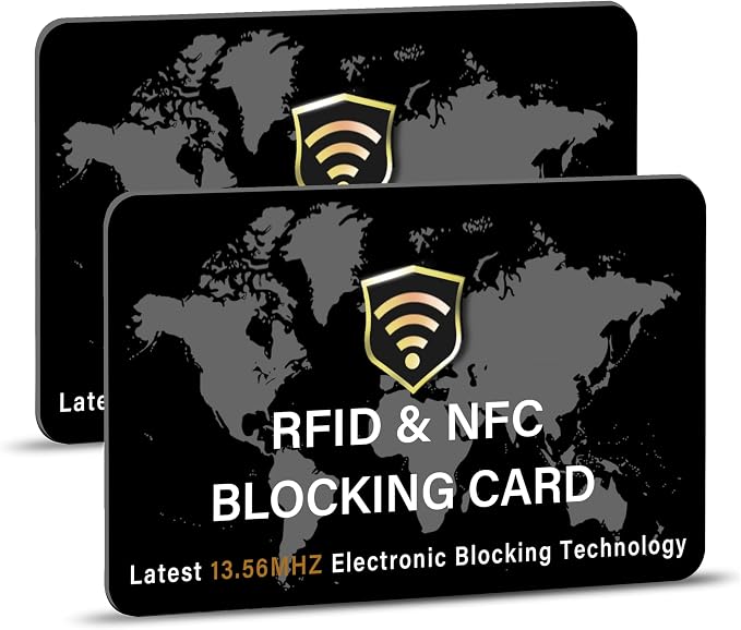 SaiTech IT 2 Pack RFID Blocking Card NFC Contactless Debit/Credit Card ATM by SaiTechIT