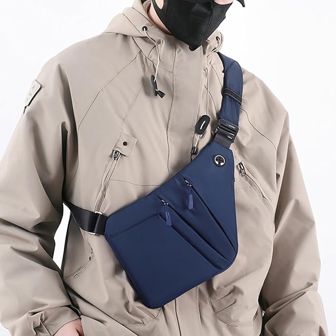 Anti Theft Crossbody Bags for Women Men, Slim Sling Bags - Image 9