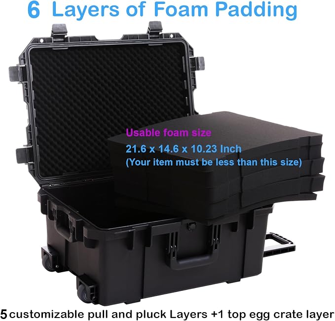 Waterproof Hard Case, Equipment Rolling Hard Case - Image 4