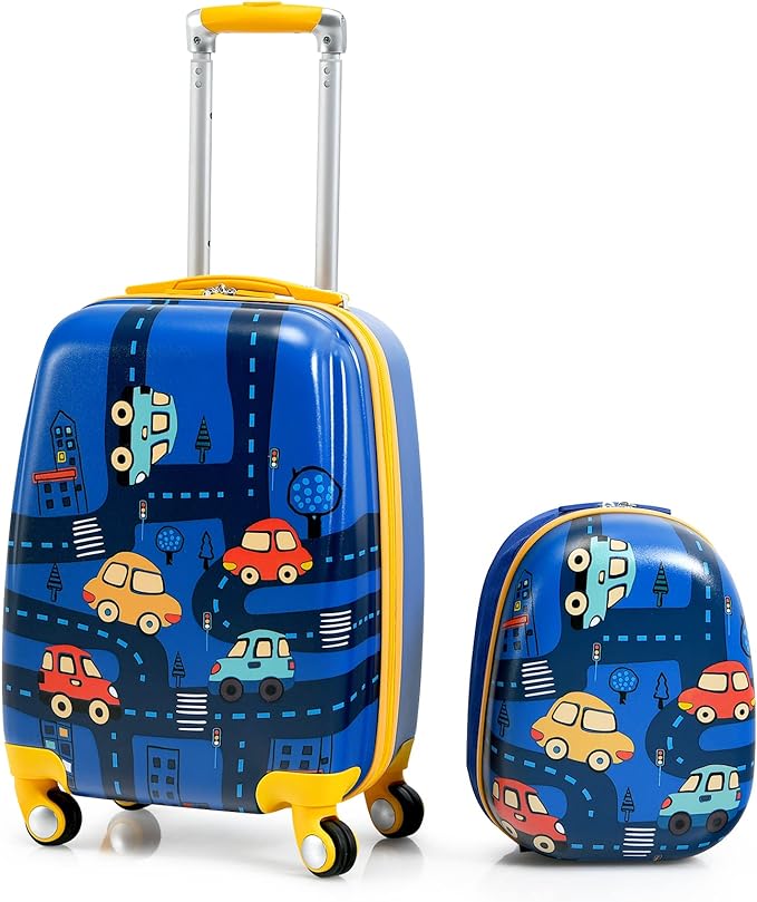 HONEY JOY Kids Luggage, Lightweight Toddler Suitcase, Durable ABS Hardshell by HONEYJOY