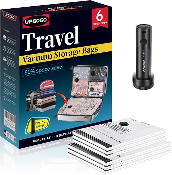 Travel Vacuum Bags for Luggage by UPGOGO