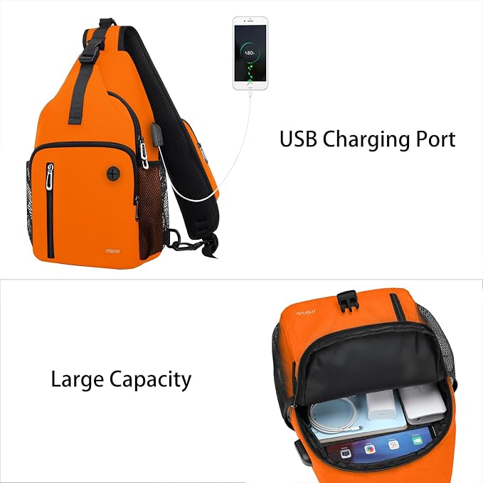 MOSISO Sling Backpack Bag, Crossbody Shoulder Bag Travel Hiking Daypack Chest - Image 2