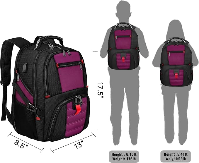 YOREPEK Travel Backpack, Extra Large 50L Laptop Backpacks - Image 8