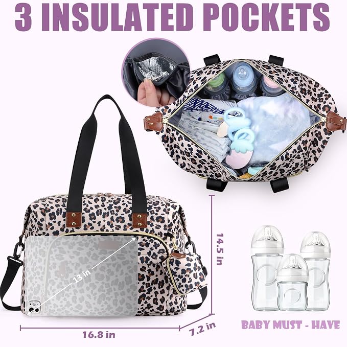 Tuwubi Diaper Bag Tote, Baby Diaper Bag - Image 4