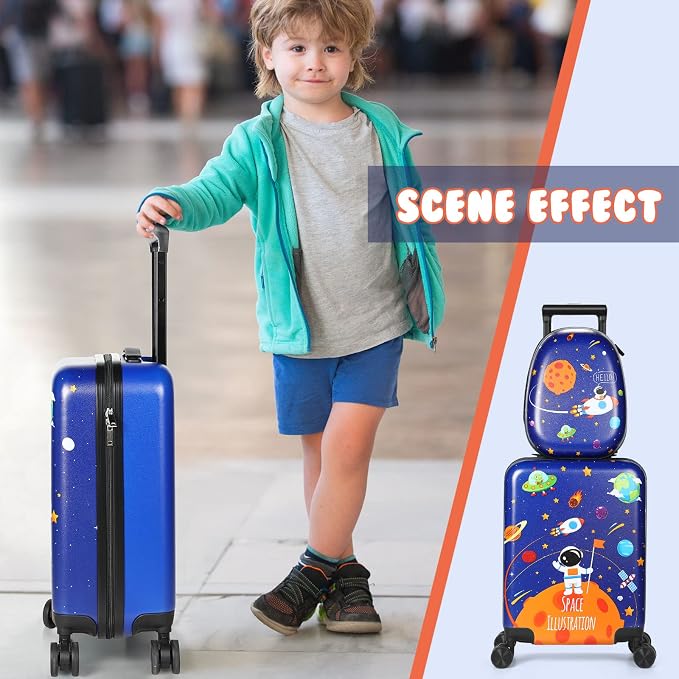 Weewooday Kids Luggage and Backpack 18" Suitcase - Image 5