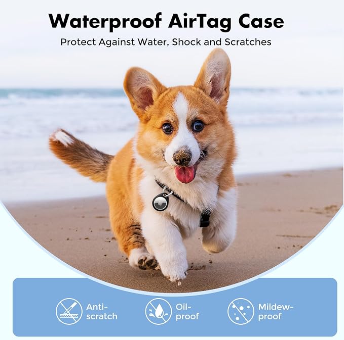 UNBREAKcable Holder for Apple AirTag 4 Pack Protective Case Waterproof TPU Shell - Image 8