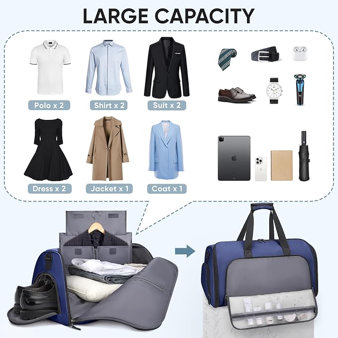 BALEINE Convertible Garment Bag - Image 5