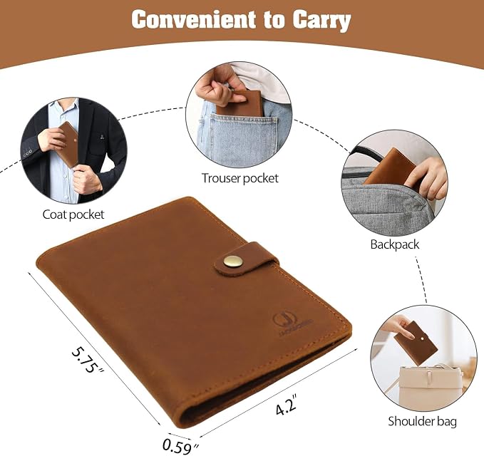 Jack&Chris Genuine Leather Passport Holder - Image 6
