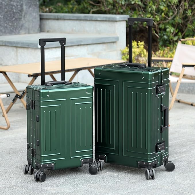 All Aluminum 20/28 Luggage Set，Cut from Whole Aluminum Sheet，22x14x9 Airline - Image 3