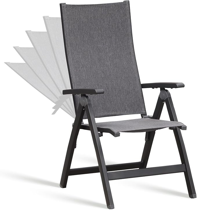 Folding Chair, Indoor & Outdoor Balcony, Patio Porch, Garden Lawn, by SunairUpscaleFurniture