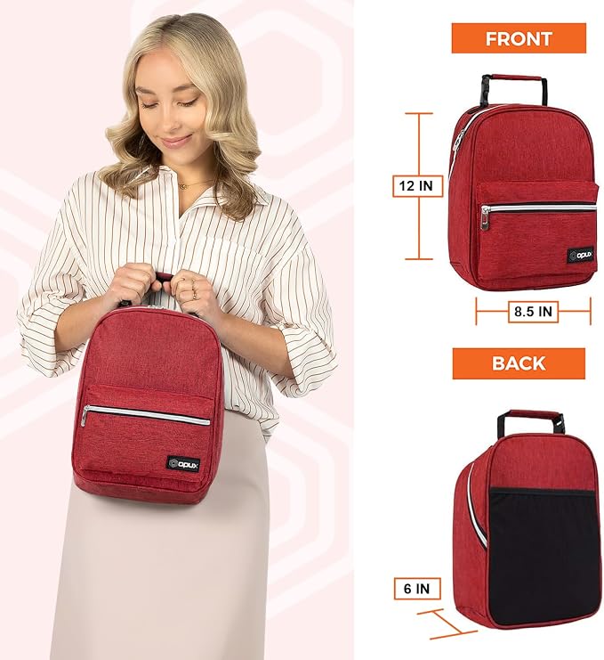opux Lunch Box for Girls Boys Kids, Insulated Leakproof Lunch Bag, Reusable - Image 2