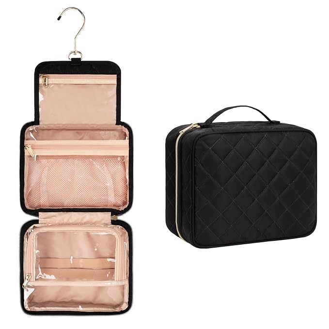CUBETASTIC Hanging Travel Toiletry Bag, Portable Makeup Organizer by CUBETASTIC