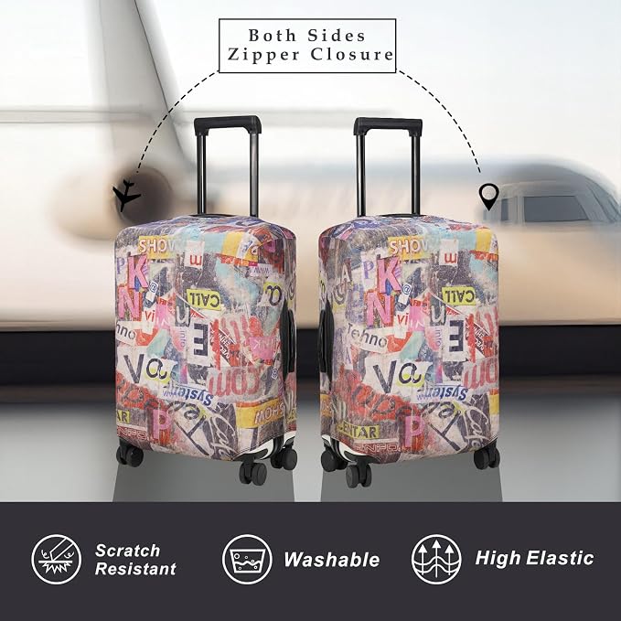Explore Land Travel Luggage Cover Suitcase Protector Fits 23-26 Inch Case - Image 2