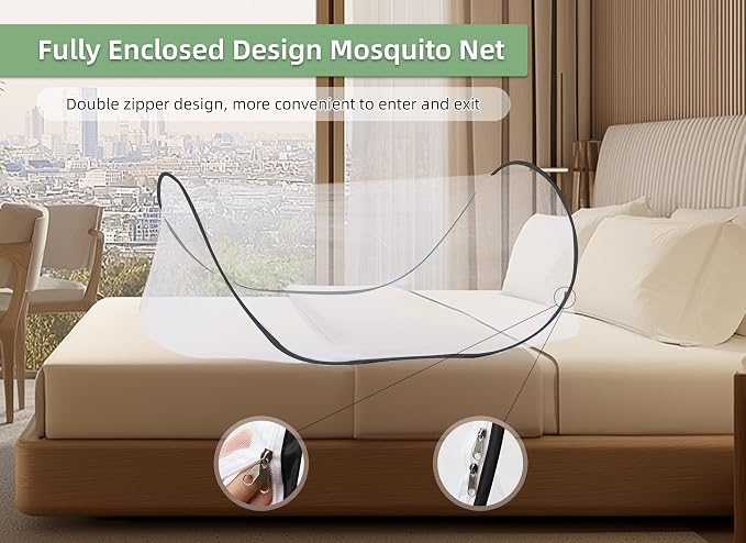 78 * 32 * 22 Inch Large Up Mosquito Tent, Portable Foldable Mosquito Net - Image 4