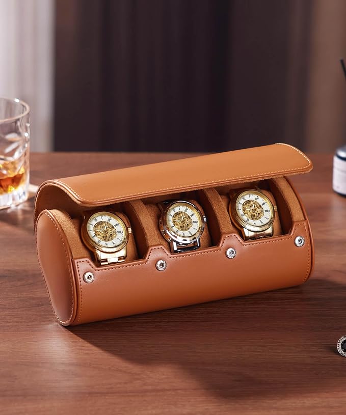 Homde Travel Watch Box Leather: Traveling Case - Image 8