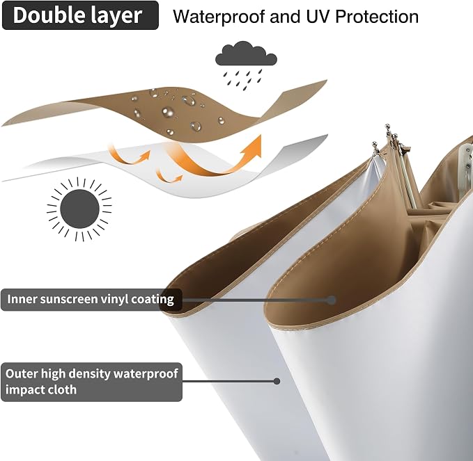 Color Coated Sun Umbrella UV Protection Compact Folding Windproof Parasols - Image 2