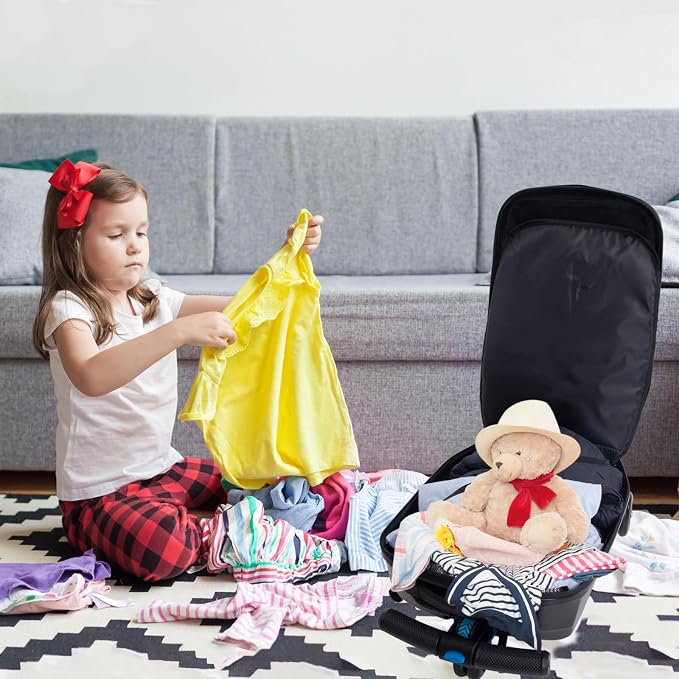 20" Scooter Suitcase for Kids, 2-in-1 Ride On Luggage - Image 7