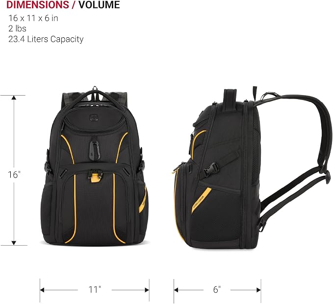 SwissGear Mini 1900 Scansmart Slim Version Laptop Backpack - Image 6