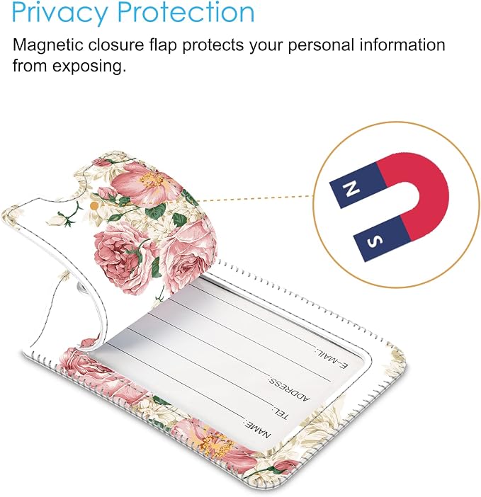 Fintie Luggage Tags, Privacy Cover ID Label - Image 3
