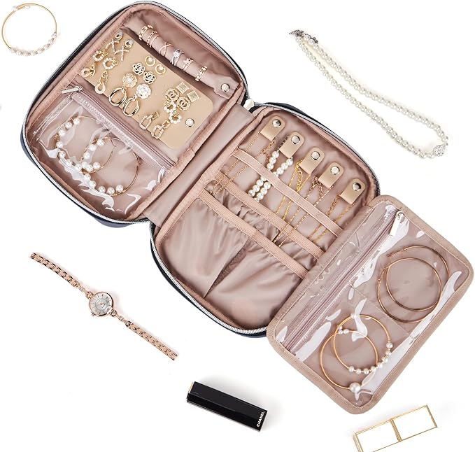 BELALIFE Travel Jewelry Organizer, Portable Jewelry Storage Case - Image 2