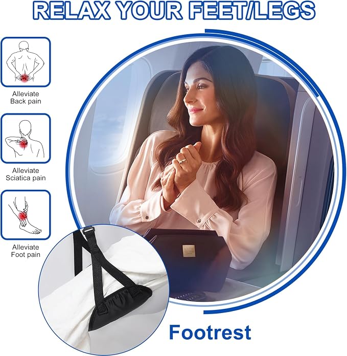 Airplane Footrest Hammock, Foot Hammock - Image 5