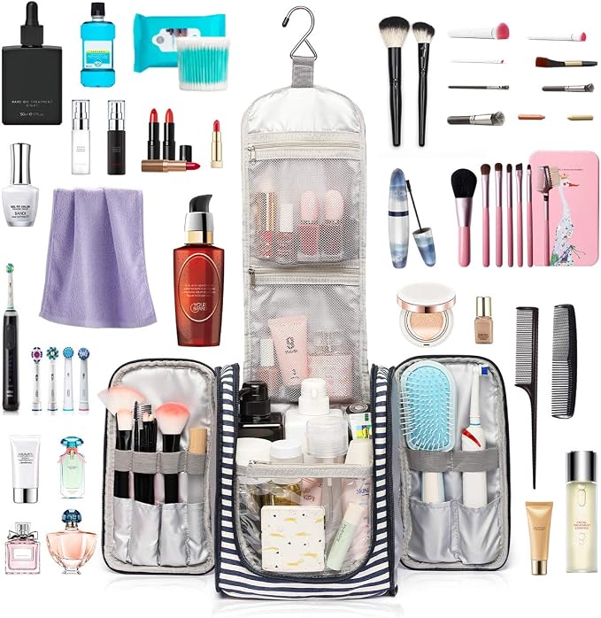 Hanging Travel Toiletry Bag, Large Capacity Cosmetic Travel Toiletry Organizer - Image 5
