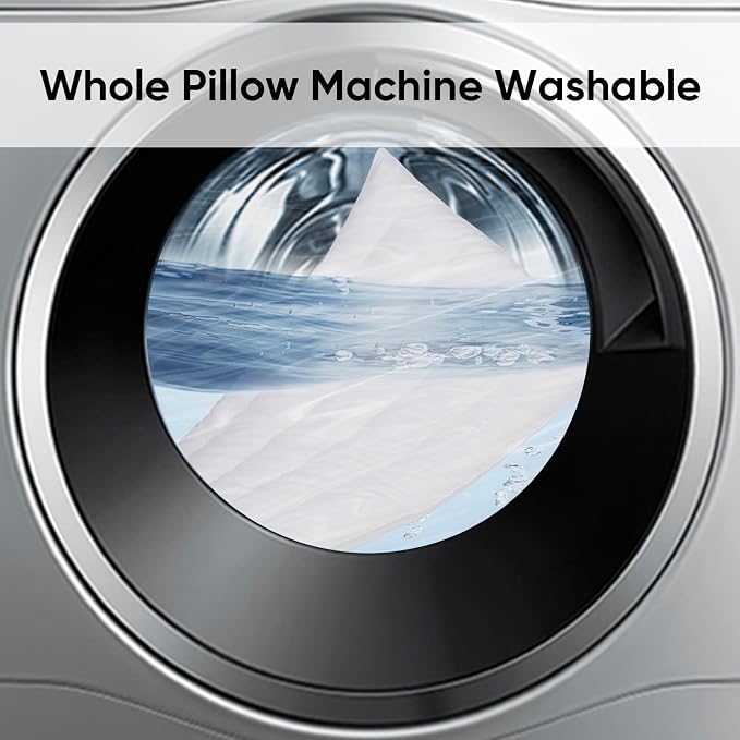 MINUPWELL 2 Packs Ultra Flat Pillows - Image 7