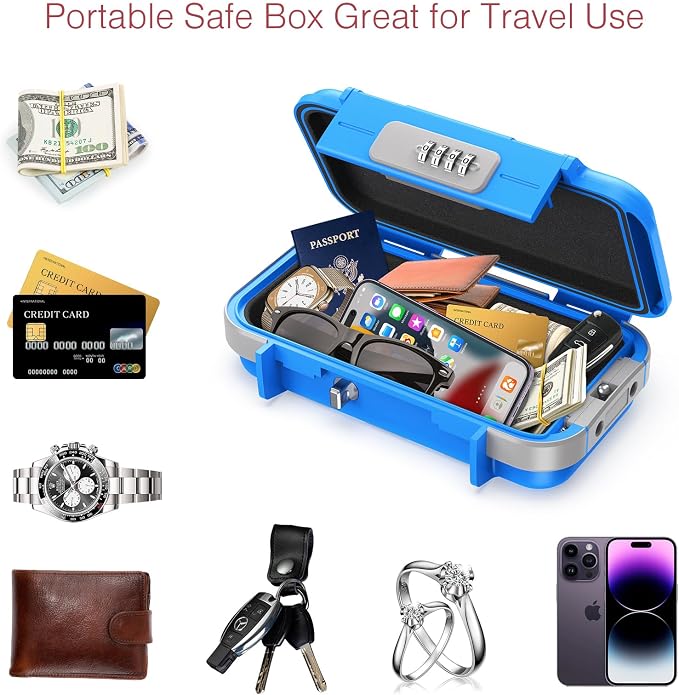 LOFICOPER Portable Safe Box, Portable Security Case, Waterproof Combination - Image 6