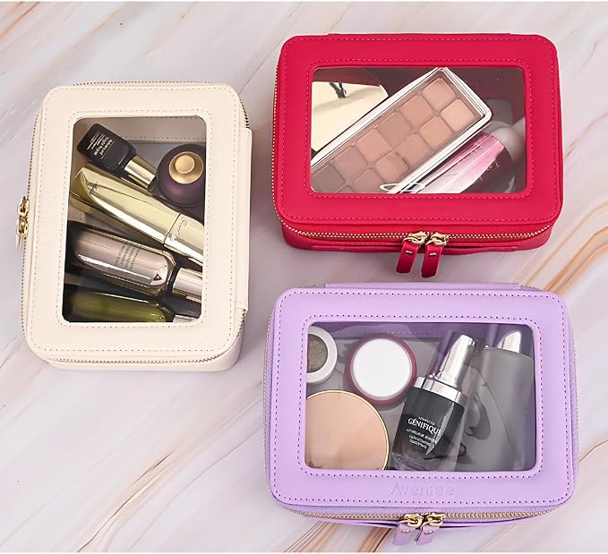 Aveniee Clear Makeup Bag Organizer, Travel Toiletry Bag Cosmetic Case - Image 7